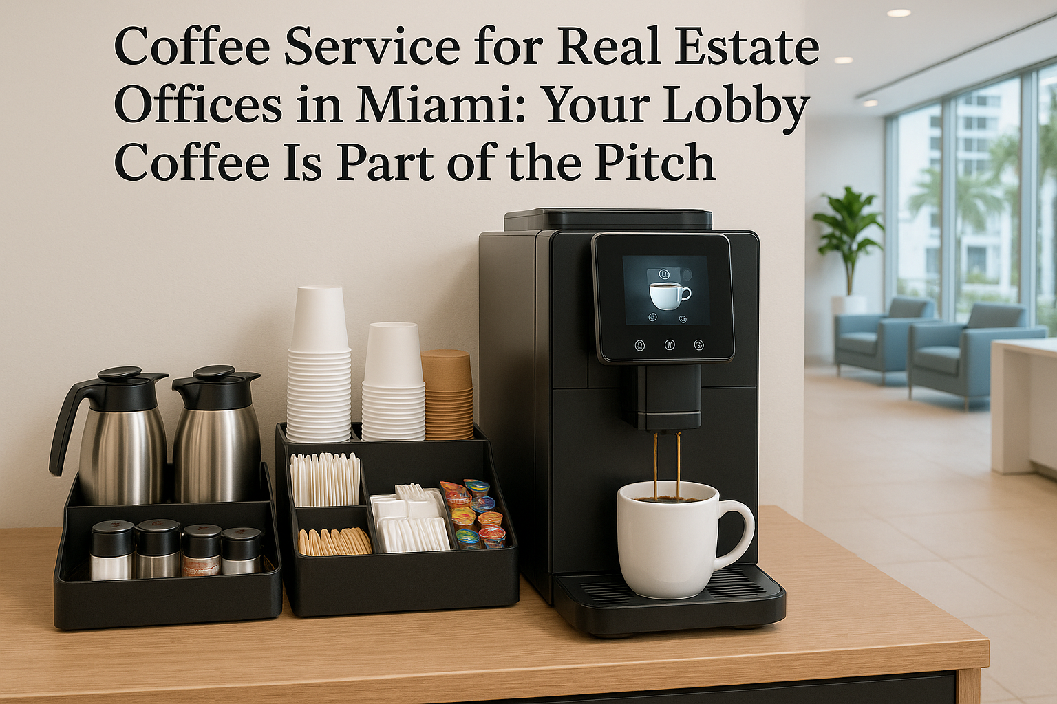 Coffee Service for Real Estate Offices in Miami: Your Lobby Coffee Is Part of the Pitch
