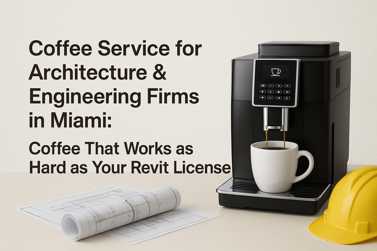 Coffee Service for Architecture & Engineering Firms in Miami: Coffee That Works as Hard as Your Revit License