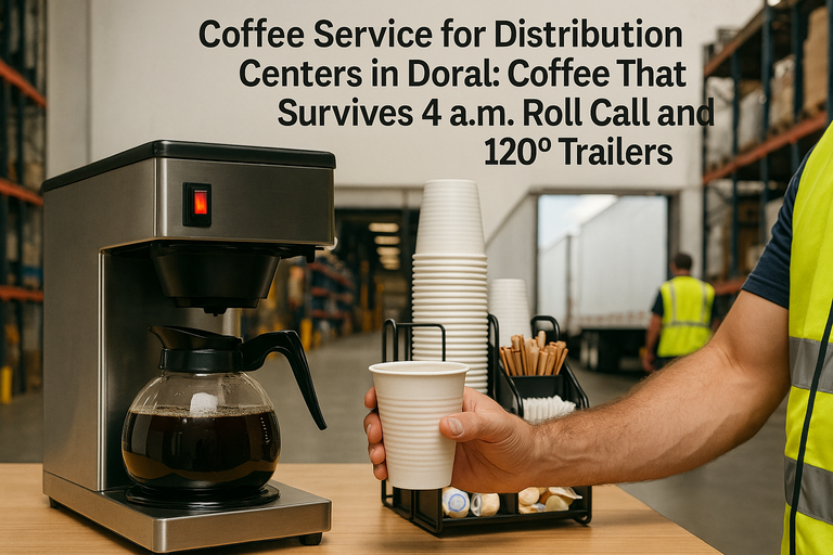 Coffee Service for Distribution Centers in Doral: Coffee That Survives 4 a.m. Roll Call and 120° Trailers